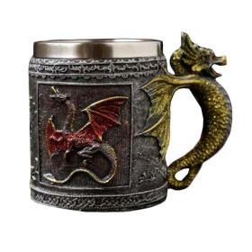Creative Stainless Steel Dragon Mug 480 ml Christmas Gifts