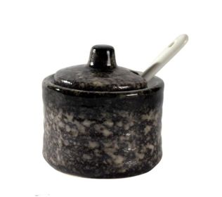 Japanese Style Ceramics Spice Jar Salt Seasoning Jar Home Restaurant Jar A05