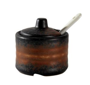 Japanese Style Ceramics Spice Jar Salt Seasoning Jar Home Restaurant Jar A07