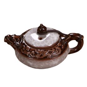 Creative Ice-crack Small Teapot Exquisite Tea Kettle-White