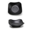 3 PCS Japanese Style Melamine Chafing Dish Soy Sauce Dish Dipping Bowls Side Dishes Plate Canape Plate Black-A14