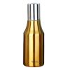 750ML Multi-purpose Stainless Steel Vinegar Bottle Oil Container Cruet, Gold