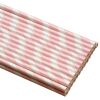 100pcs Colored Decorative Paper Straws Disposable Drinking Straws, Pink Stripe
