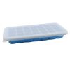 Safe And Soft Silicon Ice Cube Tray With Silicon Lid, Blue