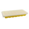 Safe And Soft Silicon Ice Cube Tray With Silicon Lid, Yellow