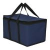 Oxford Fabric Picnic Cooler Bag Large Capacity Grocery Bags Shopping Bag, Dark Blue