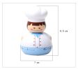 [BLUE]3.7"Cute Chef Mechanical Movement Kitchen Timer/Reminder-60 Minutes