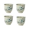 Set of 4 Chinese Porcelain Teacups Ceramic Tea Cups Small Teacups Great Gift [C]