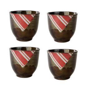 Set of 4 Chinese Porcelain Teacups Ceramic Tea Cups Small Teacups Great Gift [J]