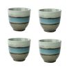 Set of 4 Chinese Porcelain Teacups Ceramic Tea Cups Small Teacups Great Gift [S]