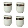 Set of 4 Ceramic Tea Cups Japanese Style Creative Teacups Small Teacups Gift [I]