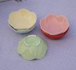 Set of 5 Flower Shape Souffle Dishes Sauce Dishes