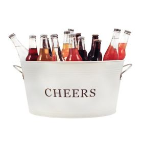 Cheers Galvanized Metal Tub by Twine
