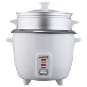 Brentwood Appliances TS-380S Rice Cooker with Steamer (10 Cups, 700 Watts)