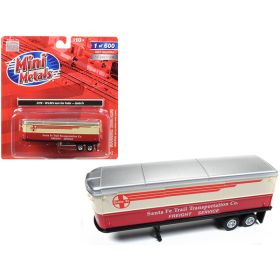 1940\'s-1950\'s Aerovan Trailer Santa Fe Trail Transportation Co. Freight Service 1/87 (HO) Scale Model by Classic Metal Works 31179