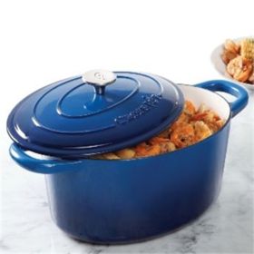 Crock Pot Artisan 7QT Oval Dutch Oven, Blue
