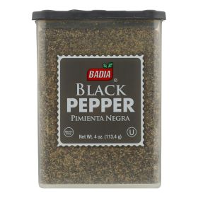 Badia Spices - Pepper - Black - Ground - 4 oz. - 1 each (Pack of 3)
