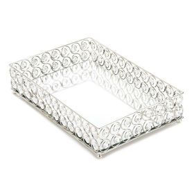 Accent Plus Shimmer Rectangular Jeweled Tray