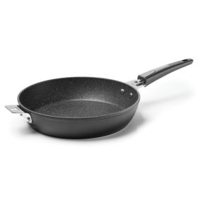 THE ROCK by Starfrit 034715-004-0000 THE ROCK by Starfrit 11-Inch Fry Pan/Round Dish with T-Lock Detachable Handle