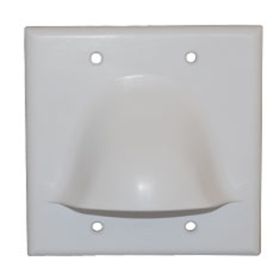 ICC ICC-IC640BDSWH Faceplate 2 Gang Bulk Nose White