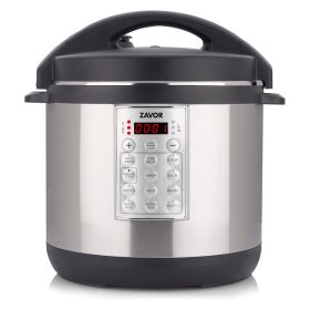 Zavor Select 8 Quart Electric Multi Pressure Cooker Brushed Stainless Steel